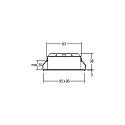 LED Einbaustrahler INDIWO83, IP20, eckig, 9.5 x 9.5cm, Plug&Play 350mA, 5.5W 3000K 550lm 36°, schwenkbar 25°