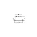 LED Einbaustrahler INDIWO83, IP44, eckig, 9.5 x 9.5cm, Plug&Play 350mA, 5.5W 3000K 550lm 36°, schwenkbar 25°