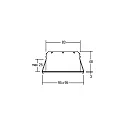 Brumberg LED Einbaustrahler INDIWO83, IP44, eckig, 9.5 x 9.5cm, Plug&Play 350mA, 5.5W 3000K 550lm 36°, schwenkbar 25°, Nickel matt