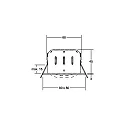 Brumberg LED Einbaustrahler INDIWO68-S, IP20, eckig, 8x8 cm, 350mA P&P, 6W 3000K 530lm 36°, CRi >95, schwenkbar, dimmbar, weiß