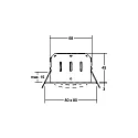 Brumberg LED Einbaustrahler INDIWO68-S, IP20, eckig, 8x8 cm, 350mA P&P, 6W 3000K 530lm 36°, CRi >95, schwenkbar, dimmbar, schwarz