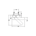 Brumberg LED-Einbaustrahler 230 V AC, 50 Hz, 4,2 W, 3000K, weiß