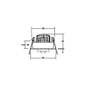 Brumberg Outdoor LED Einbaustrahler, IP65, rund, Ø 8.2cm, Plug&Play 350mA, 6W 3000K 650lm 38°, schwenkbar 30°, Chrom