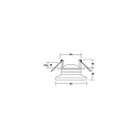 recessed luminaire NAVARINO round, swivelling, rotatable IP20, black matt dimmable 6W 510lm 3000K 24° 24° CRI >80