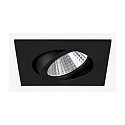 recessed luminaire IP20, glossy, black, transparent  7W 740lm 3000K 20-40° 20-40° CRI 80-89