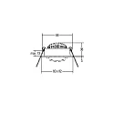 Brumberg LED-Einbaustrahler 350 mA, 7 W, 38°, 3000K, schwarz