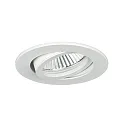 LED Einbaustrahler PAYTON R, IP20, 350 mA, 3W, 38°, 3000K, 310lm, rund, schwenkbar, weiß, dimmbar