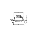 Brumberg LED-Einbaustrahler 350 mA, 3 W, 38°, 3000K, transparent