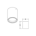 Brumberg LED Downlight IMPLEMENT, IP20, rund, Ø 9.4cm, Plug&Play 500mA, 8.9W 3000K 730lm 37°, CRi >90, dimmbar, Strukturweiß