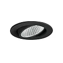 recessed luminaire IP20, glossy, black, transparent dimmable 12W 1280lm 4000K 20-40° 20-40° CRI 80-89