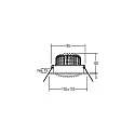Brumberg LED-Einbaustrahler 350 mA, 12 W, 38°, 4000K, weiß