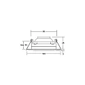 Brumberg LED Einbaustrahler KARYL, 60°, 5W, 3000K, IP20, rund, dreh- und schwenkbar, weiß