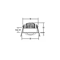 Outdoor LED Einbaustrahler dim2warm, IP65, Ø 8.2cm, Plug&Play 350mA, 6W 1800-3000K 460lm 38°, schwenkbar 30°