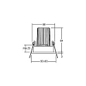 Outdoor LED Einbaustrahler dim2warm, IP65, 8.2 x 8.2cm, Plug&Play 350mA, 12W 1800-3000K 900lm 38°, schwenkbar 30°