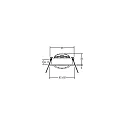 Brumberg LED Einbaustrahler LAKIL-S, 8.2 x 8.2cm, 350mA (ohne BG), 6W 1800-3000K 460lm 38°, dim2warm, schwenkbar, schwarz