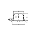 Brumberg LED Einbaustrahler INDIWO68-R, IP20, rund, Ø 8cm, 350mA P&P, 6W 1800-3000K 430lm 36°, CRi >95, schwenkbar, dim2warm, schwarz