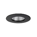 LED Einbaudownlight BIG65, 350 mA, IP65, 7,5W, 45°, 3000K, 730lm, starr, rund, dimmbar, schwarz
