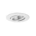 LED Einbaustrahler BIG65, 350 mA, IP65, 7,5W, 45°, 3000K, 730lm, schwenkbar, rund, dimmbar, weiß