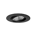 recessed luminaire BIG65 round, swivelling LED IP65, black dimmable 8W 730lm 3000K 20-40° 20-40° CRI 80-89