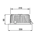 Brumberg LED-Einbaudownlight, 230 V AC, 50 Hz, 4000K, schwarz