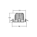 Brumberg LED Einbaurichtstrahler ATLAS, IP20, 230V, 50 Hz, 2700K-6500K, 32W, 30°, dimmbar, weiß