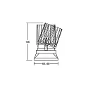 Brumberg LED System-Einbaustrahler COUPLED, vertieft, 500mA, 8.9W 3000K 950lm 34°, CRi >90, Weiß