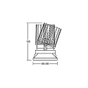 Brumberg LED System-Einbaustrahler COUPLED, vertieft, 500mA, 9.4W 1800-3000K 920lm 34°, CRi >90, dim2warm, Weiß