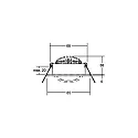 Brumberg LED Einbaustrahler OLENI-R, IP20, Ø 8.5cm, 230V, 6.7W 3000K 570lm 38°, CRi >80, dimmbar, schwenkbar, nickel matt