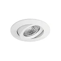 LED Einbaustrahler OLENI-R, IP20, Ø 8.5cm, 230V, 6.7W 3000K 570lm 38°, CRi >80, dimmbar, schwenkbar, weiß