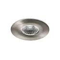 Outdoor LED Einbaustrahler OBIRA, IP65, 230V, 6.9W 3000K 550lm 38°, CRi >80, DOB mit AB, dimmbar, starr, nickel matt