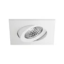 LED Einbaustrahler OLENI-S, IP20, 8.5 x 8.5cm, 230V, 6.8W 1800-3000K 380lm 38°, CRi >90, dim-to-warm, schwenkbar, weiß