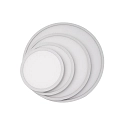 Brumberg LED Panel EVIE MAXI, Aufbau/Einbau, IP44 IK03, Ø 30cm, DA 10-28cm, 12-24W 3000/4000K 3000lm 107°, schaltbar, weiß