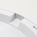 Brumberg LED Panel EVIE MEGA, Aufbau/Einbau, IP44 IK03, Ø 38cm, DA 10-36cm, 24-36W 3000/4000K 4400lm 107°, schaltbar, weiß, weiß