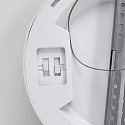 Brumberg LED Panel EVIE MEGA, Aufbau/Einbau, IP44 IK03, Ø 38cm, DA 10-36cm, 24-36W 3000/4000K 4400lm 107°, schaltbar, weiß, weiß