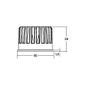 Brumberg LED Modul MR16 mit Linsenoptik Set, 50°, 7,2W, 350mA, 34mm, 3CCT, IP20, DALI dimmbar, inkl. Konverter und AB
