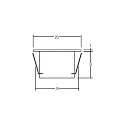 Brumberg LED Bodeneinbauleuchte, IP67, Ø 2cm, 12V DC, 0.15W 3000K, Edelstahl / Aluminium