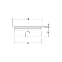 Brumberg LED Bodeneinbauleuchte HYBRIDE FLAT, V4A, IP67 IK08, 24V DC, 6W 3000K 420lm 30°, befahrbar bis 1t