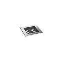 LED Boden-Einbauleuchte LANKA-S, IP67 IK08, 230V AC, schaltbar, schwenkbar, V4A, Edelstahl, 13.5x13.5cm, 8W 3000K 30°