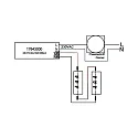 Brumberg LED Konverter, IP20, 230V AC, sek. 350mA, 8.8-18W, Anschlussbox + Plug&Play Stecker, Phasenabschnitt dimmbar