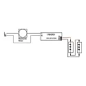 Brumberg LED Konverter, IP20, 230V AC, sek. 350mA, 2.8-7W, Anschlussbox + Plug&Play Stecker, Phasenabschnitt dimmbar