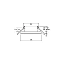 Brumberg recessed luminaire PROTECT-R round, direct IP44, white dimmable