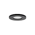 recessed luminaire PROTECT-R round, direct IP44, black dimmable