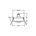Brumberg Einbaustrahler EXPAND, IP20, rund, Ø 10cm, GX5.3 max. 13W (exkl.), schwenkbar, Aluminium, alu gebürstet