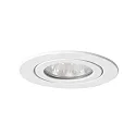Outdoor NV-Einbau-Downlight, 4VA, IP54, Ø 8.2cm, 12V AC, GX5.3 max. 35W, starr, Weiß