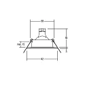 Brumberg Recessed outdoor LV downlight, 4VA, IP54, Ø 8.2cm, 12V AC, GX5.3 max. 35W, fixed, white