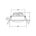 Brumberg Einbaustrahler LOOP-R,  ohne Fassung / LED Moduleinsatz, 20° schwenkbar, Recycling-Kunststoff, weiß