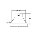 Brumberg LED Einbauleuchte ZULO MAXI, IP54, IK03, rund, 20W, 3000K/4000K/5700K, 1880lm, 90°, starr, weiß