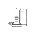 Brumberg recessed luminaire ITANSA R round, rigid GU10 IP54, black dimmable
