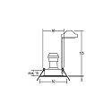 Brumberg HV-Einbau-Downlight, IP54, rund, GU10 max. 35W, Edelstahl