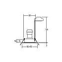 Brumberg recessed luminaire ITANSA S rigid, square GU10 IP54, black dimmable